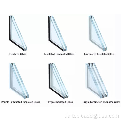 Dreifach verglastes isoliertes Glas zum Baufenstern